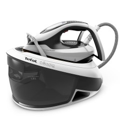 Tefal Express Power SV8130 - 2800W Steam Generator with Durilium AirGlide Autoclean Soleplate - Sleek Black & White Design for E